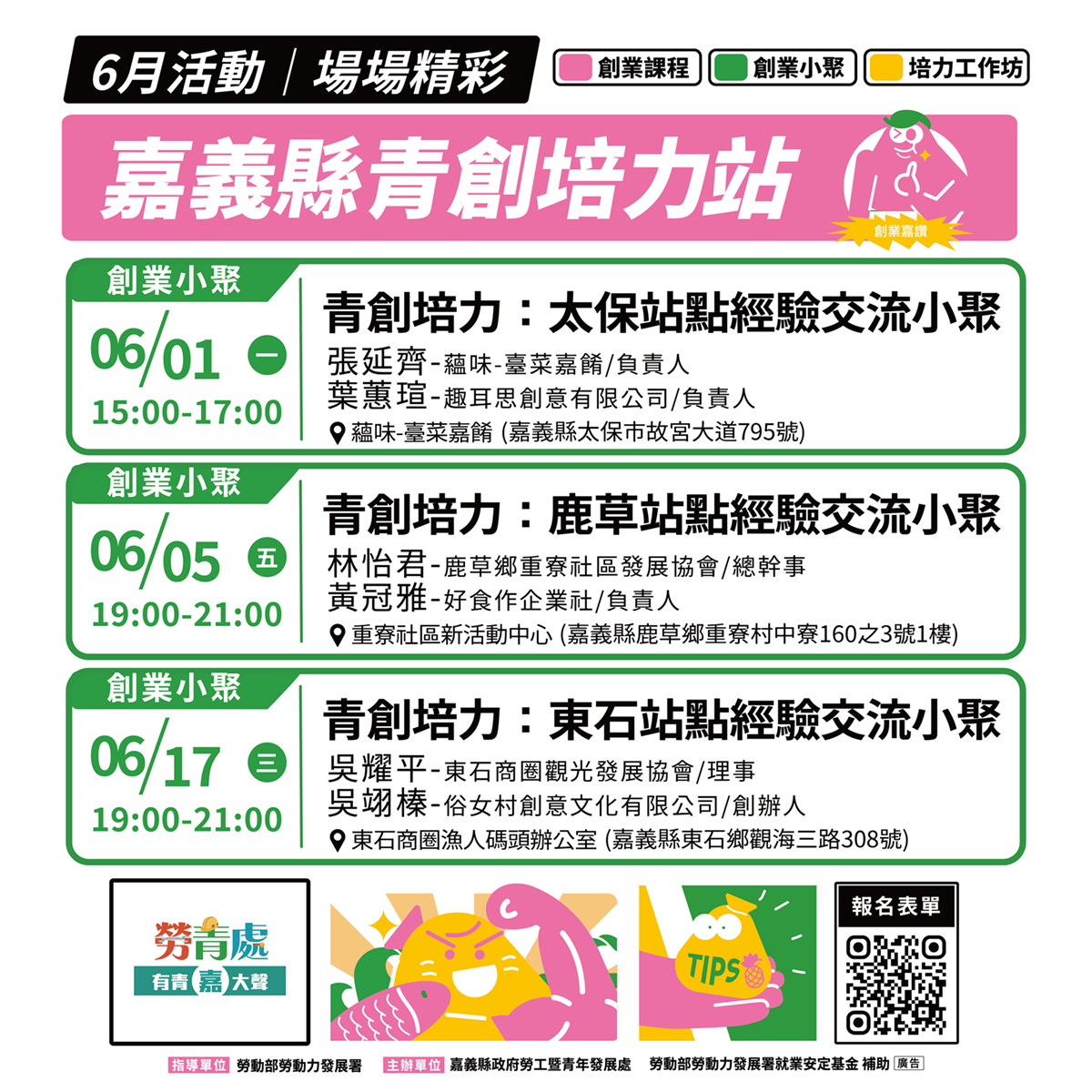 嘉義縣青年培力站-青年站點